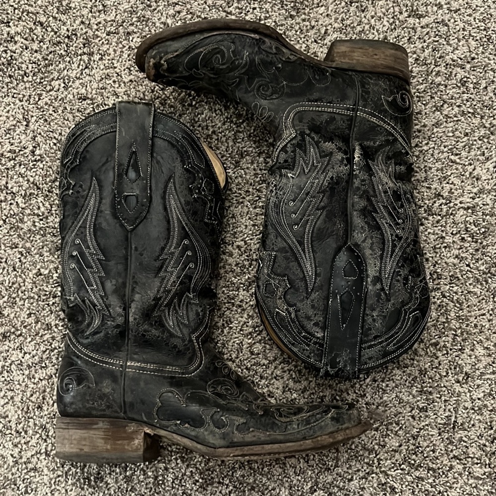 Corral Python Inlay Cowboy Boots - image 2